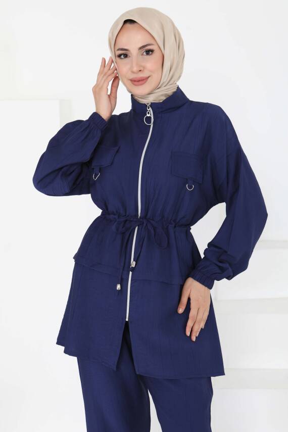 Beli Bağlamalı İkili Takım Indigo - 27181 - 4