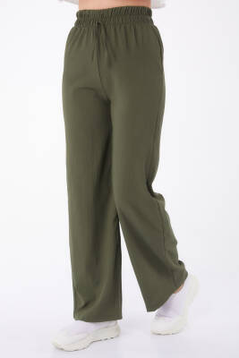 Beli Lastikli Pantolon Haki - 27074 - 2