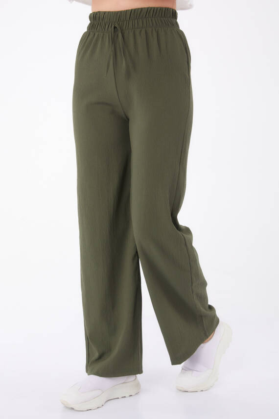Beli Lastikli Pantolon Haki - 27074 - 2
