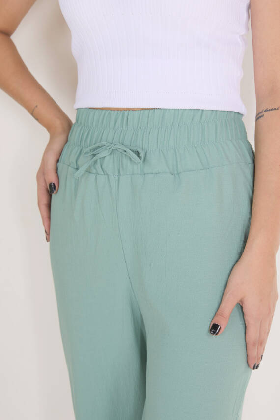 Beli Lastikli Pantolon Mint - 27074 - 4