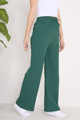 Beli Lastikli Pantolon Zümrüt - 27074 - 4