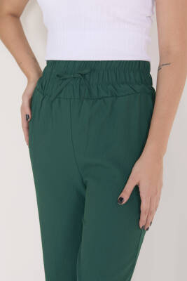 Beli Lastikli Pantolon Zümrüt - 27074 - 5