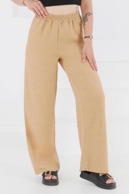 Beli Lastikli Salaş Pantolon Vizon - 27461 