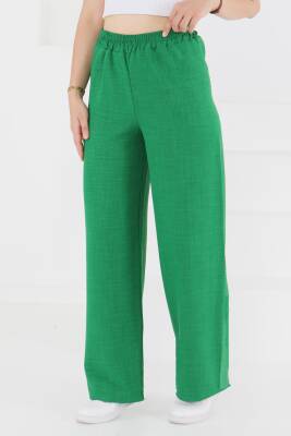 Beli Lastikli Salaş Pantolon Yesil - 27461 