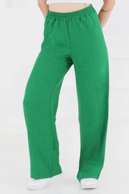 Beli Lastikli Salaş Pantolon Yesil - 27461 - 2