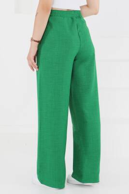 Beli Lastikli Salaş Pantolon Yesil - 27461 - 5