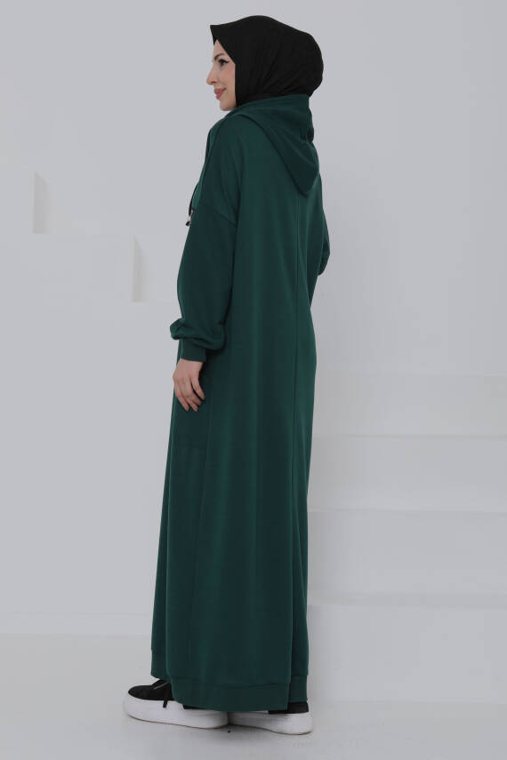 Cepli Armalı Elbise Zümrüt - 27048 - 7