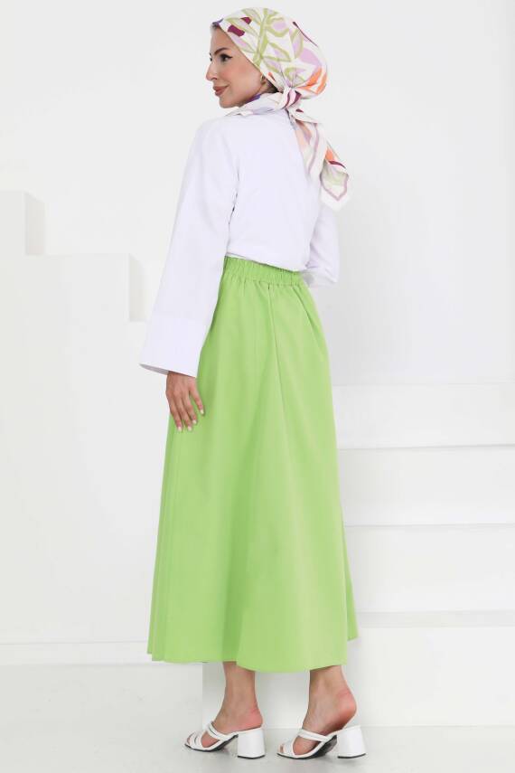 Cepli Keten Etek Fistik Yesili - 27294 - 4