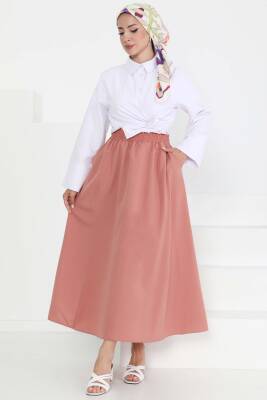 Cepli Keten Etek Gül - 27294 - 2