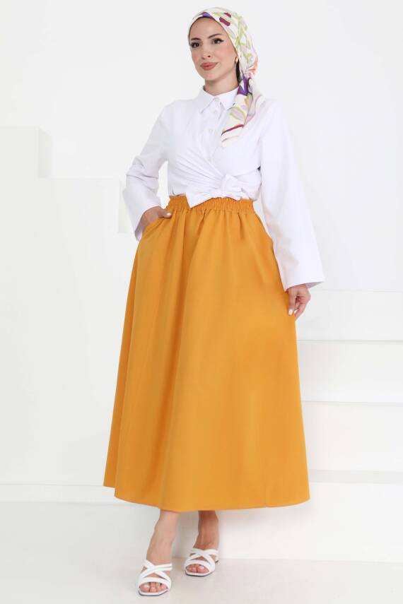 Cepli Keten Etek Hardal - 27294 - 3