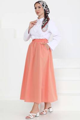 Cepli Keten Etek Mercan - 27294 
