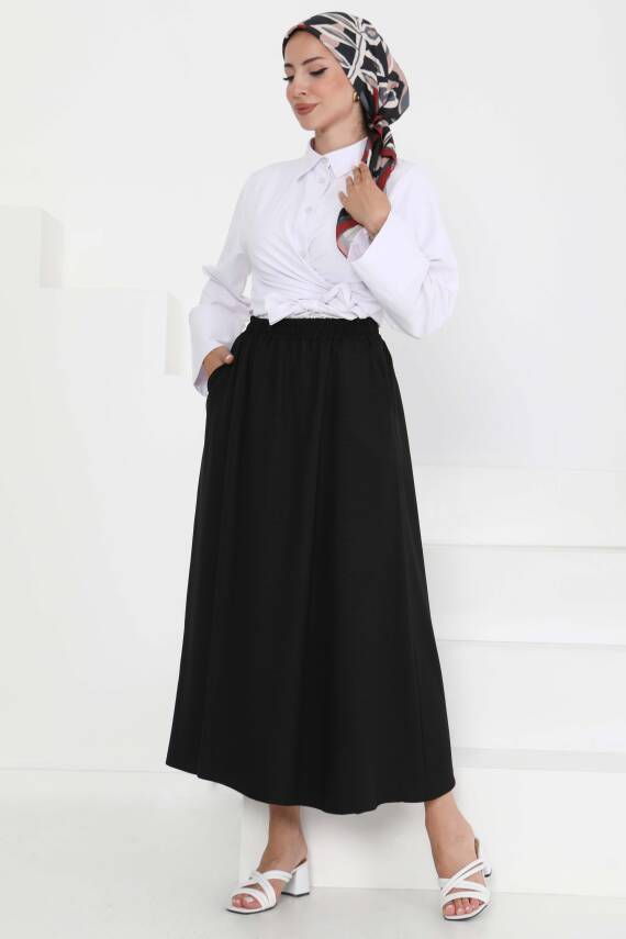 Cepli Keten Etek Siyah - 27294 - 1