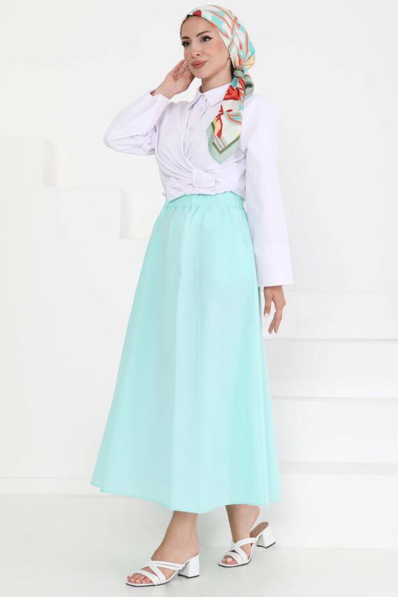 Cepli Keten Etek Su Yeşili - 27294 - 3