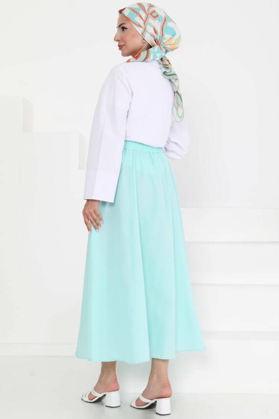 Cepli Keten Etek Su Yeşili - 27294 - 4