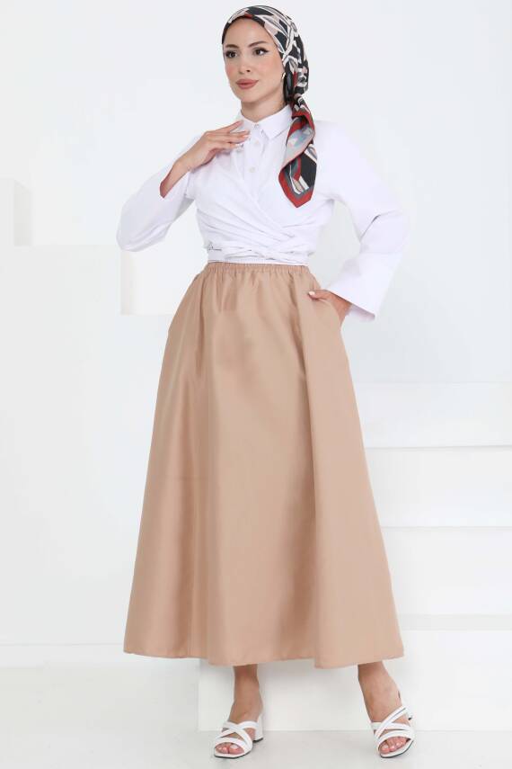 Cepli Keten Etek Vizon - 27294 - 1