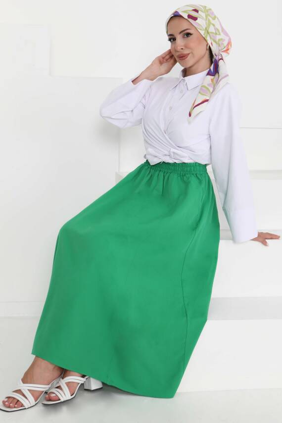 Cepli Keten Etek Yesil - 27294 - 1