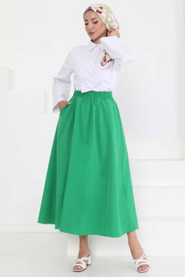 Cepli Keten Etek Yesil - 27294 - 2