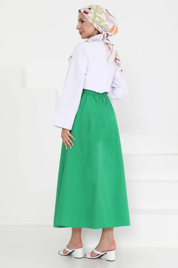 Cepli Keten Etek Yesil - 27294 - 4