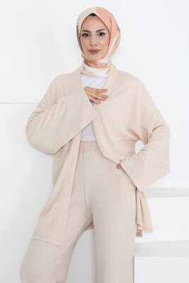 Cepli Kimono Takım Bej - 27131 - 3