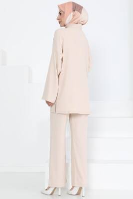Cepli Kimono Takım Bej - 27131 - 5