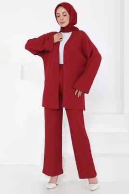 Cepli Kimono Takım Bordo - 27131 - 1