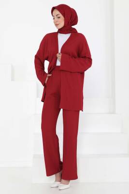 Cepli Kimono Takım Bordo - 27131 - 3