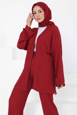 Cepli Kimono Takım Bordo - 27131 - 4