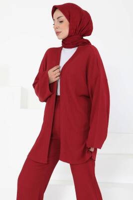 Cepli Kimono Takım Bordo - 27131 - 6