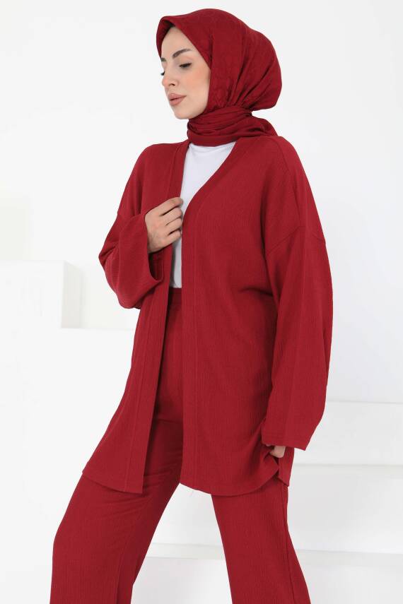 Cepli Kimono Takım Bordo - 27131 - 6