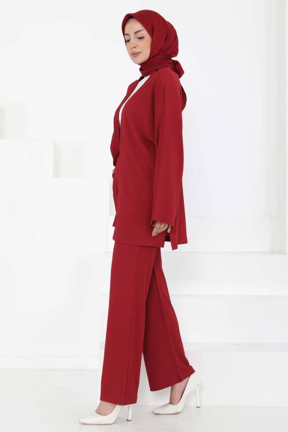 Cepli Kimono Takım Bordo - 27131 - 7