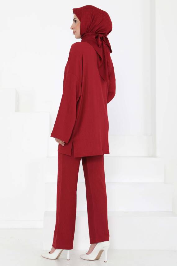 Cepli Kimono Takım Bordo - 27131 - 8