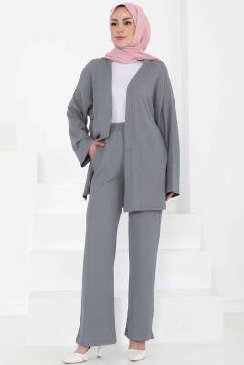 Cepli Kimono Takım Gri - 27131 - 3