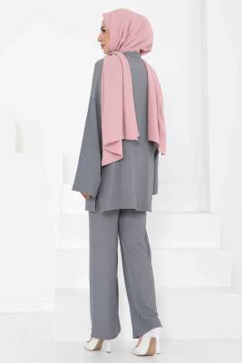 Cepli Kimono Takım Gri - 27131 - 7