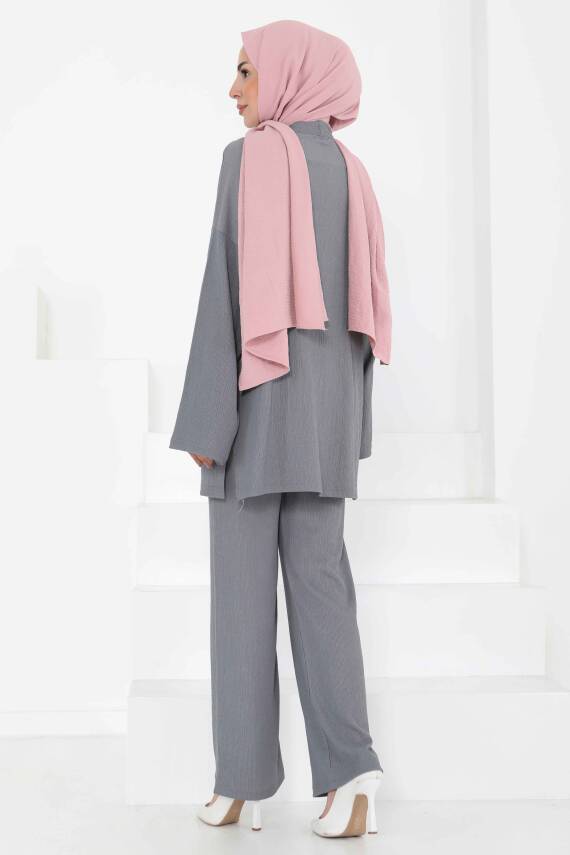 Cepli Kimono Takım Gri - 27131 - 7