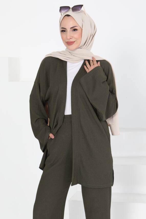 Cepli Kimono Takım Haki - 27131 - 2