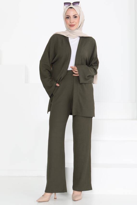 Cepli Kimono Takım Haki - 27131 - 3