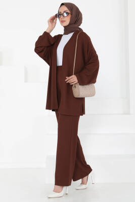 Cepli Kimono Takım Kahve - 27131 - 1