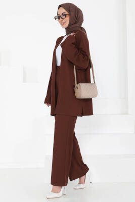 Cepli Kimono Takım Kahve - 27131 - 3