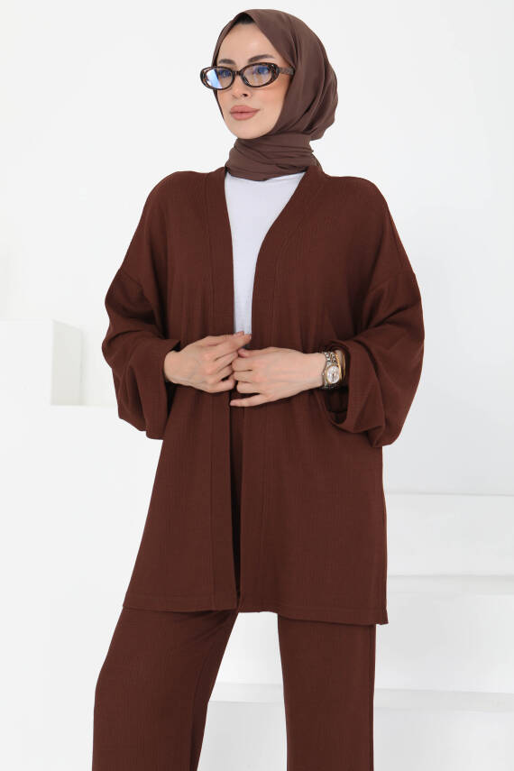 Cepli Kimono Takım Kahve - 27131 - 4