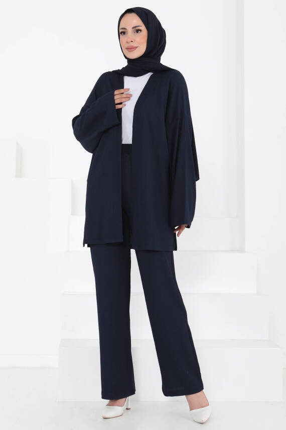 Cepli Kimono Takım Lacivert - 27131 - 2