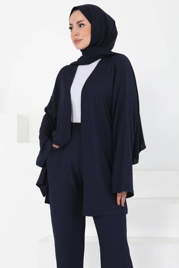 Cepli Kimono Takım Lacivert - 27131 - 3