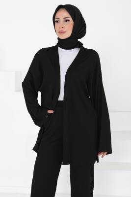 Cepli Kimono Takım Siyah - 27131 - 1