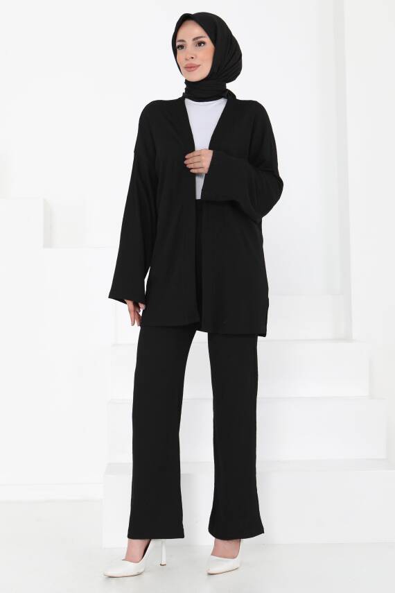 Cepli Kimono Takım Siyah - 27131 - 2