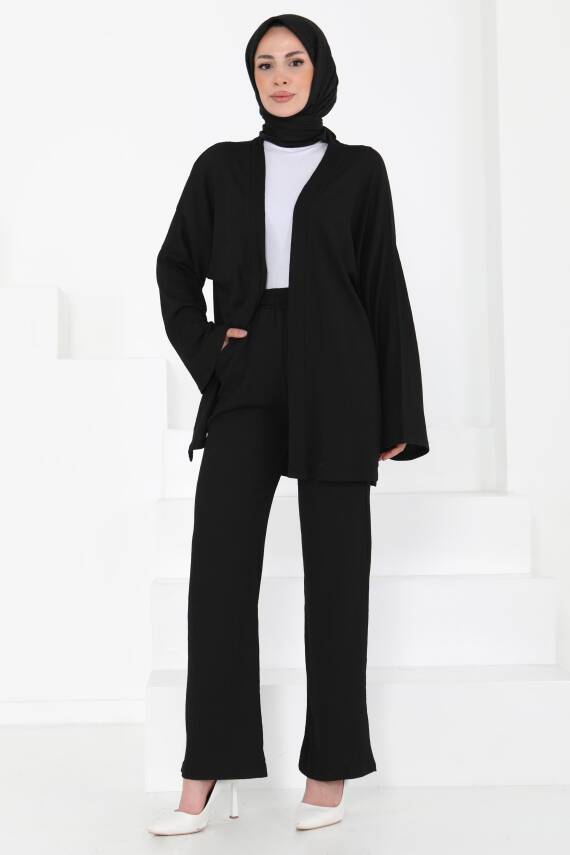 Cepli Kimono Takım Siyah - 27131 - 3