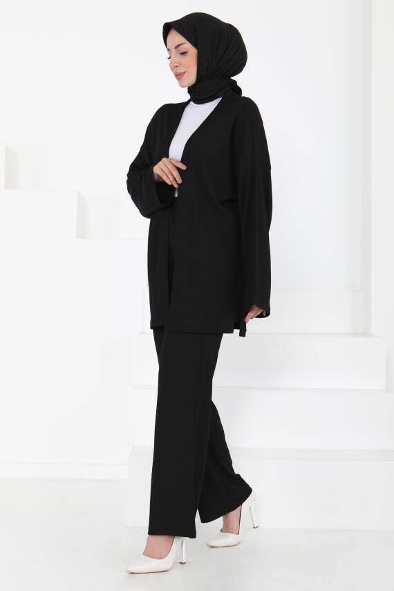 Cepli Kimono Takım Siyah - 27131 - 5