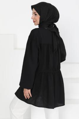 Çiçek İnci Detaylı Tunik Siyah - 27273 - 5