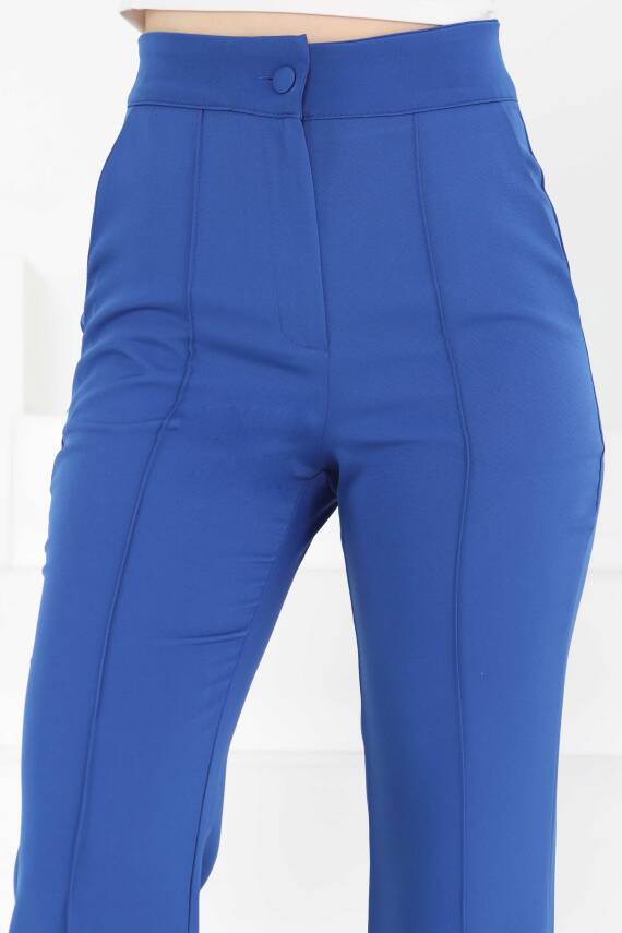 Çımalı Kumaş Pantolon Saks - 27247 - 6