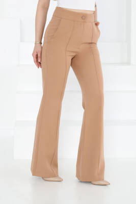 Çımalı Kumaş Pantolon Vizon - 27247 - 5