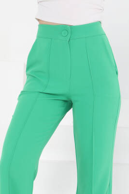 Çımalı Kumaş Pantolon Yeşil - 27247 - 7