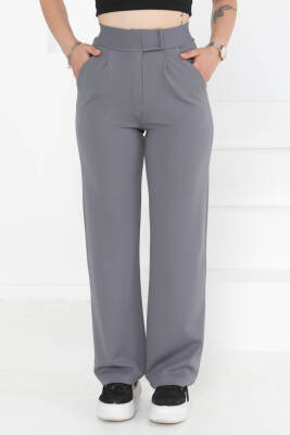 Cırtlı Spor Pantolon Gri - 27351 - 3